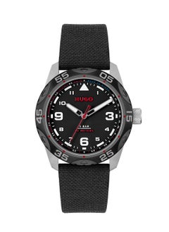 HUGO BOSS Men's Analog Round Shape Nylon Wrist Watch 1530330 - 42 Mm  - Image 2