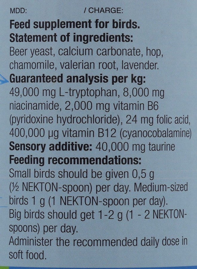 Nekton-Relax for Nervous and Noisy Birds (18.34 oz) - Image 3