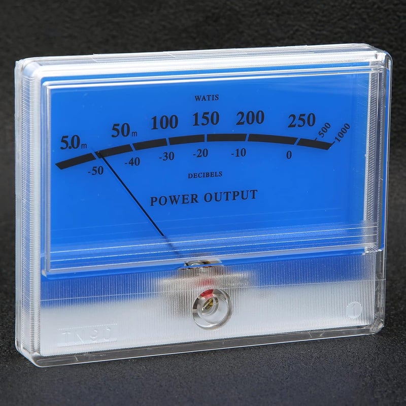 مؤشر عداد VU مع مؤشر رأس وعداد أمبير لمكبر الصوت بشاشة عرض بإضاءة خلفية بيضاء - Image 3