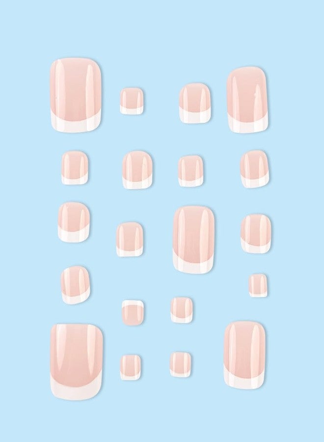 Obtheleg Toe Nails Press On Toe Nails Artificial 24pc Fake Toe Nails Skin Colours Toe Nail Extension for Women - Image 3