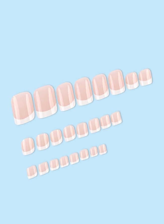 Obtheleg Toe Nails Press On Toe Nails Artificial 24pc Fake Toe Nails Skin Colours Toe Nail Extension for Women - Image 4