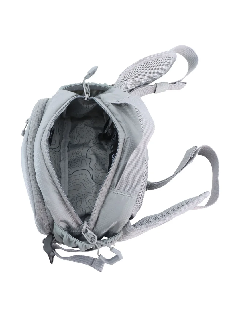 ديسكفري Discovery Body Spirit Nylon Ripstop Waist Bag Grey for Men and Women, Durable Lightweight Waterproof Hip Pack Bag/Crossbody/Sling/Belt Bag  Outdoor Hiking Trekking Running Camping