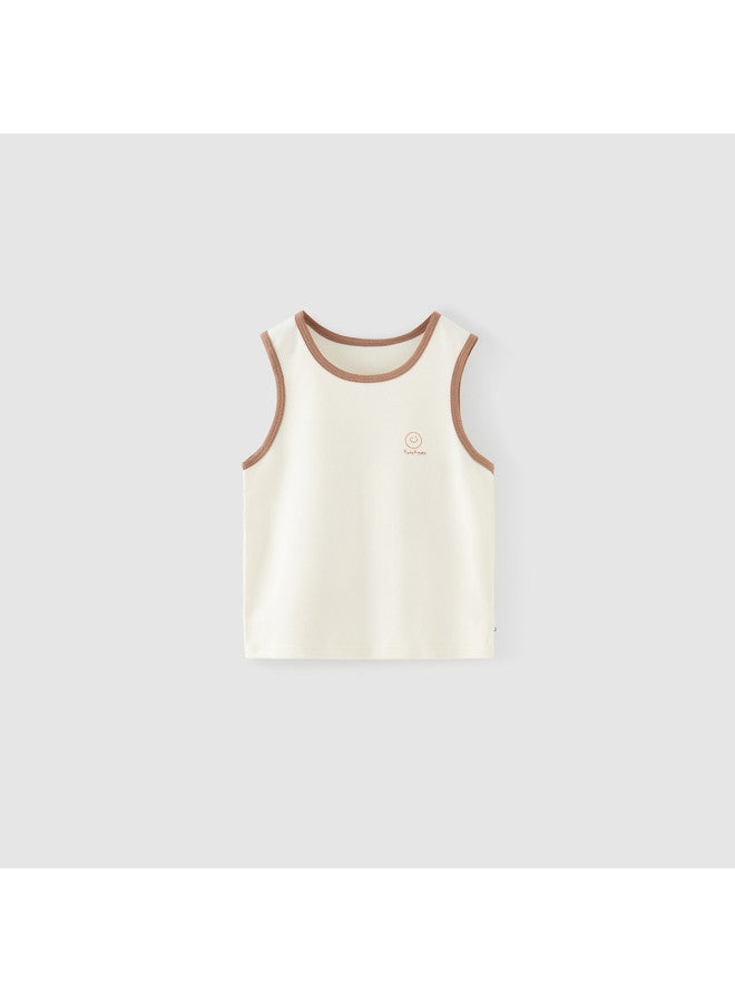 Tongtai Children's Vest, Spring And Autumn Season, Dralon Baby Clothes, Boys' Sleeveless Top, Homewear, Girls' Vest - Image 2