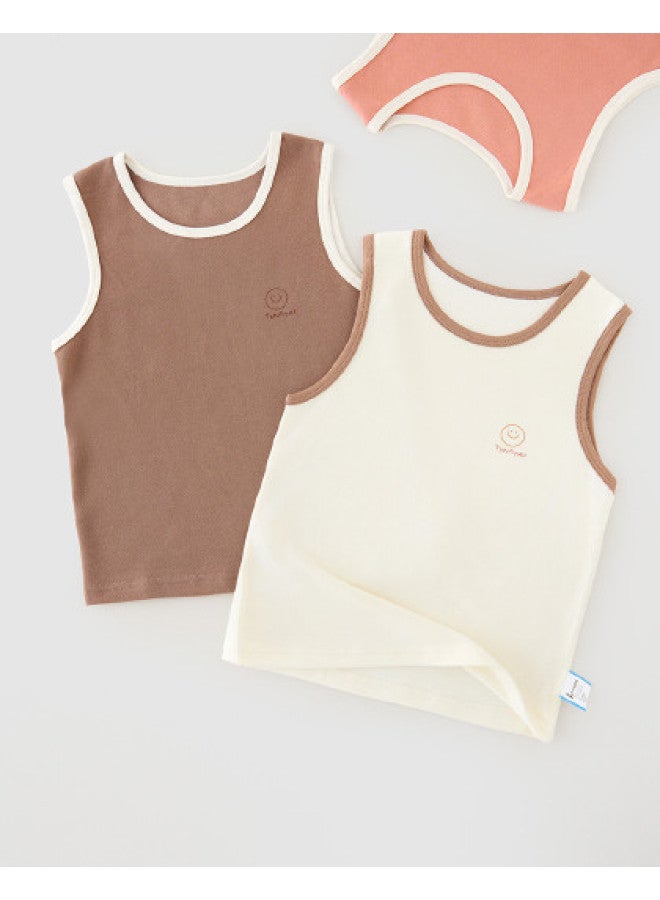 Tongtai Children's Vest, Spring And Autumn Season, Dralon Baby Clothes, Boys' Sleeveless Top, Homewear, Girls' Vest - Image 1