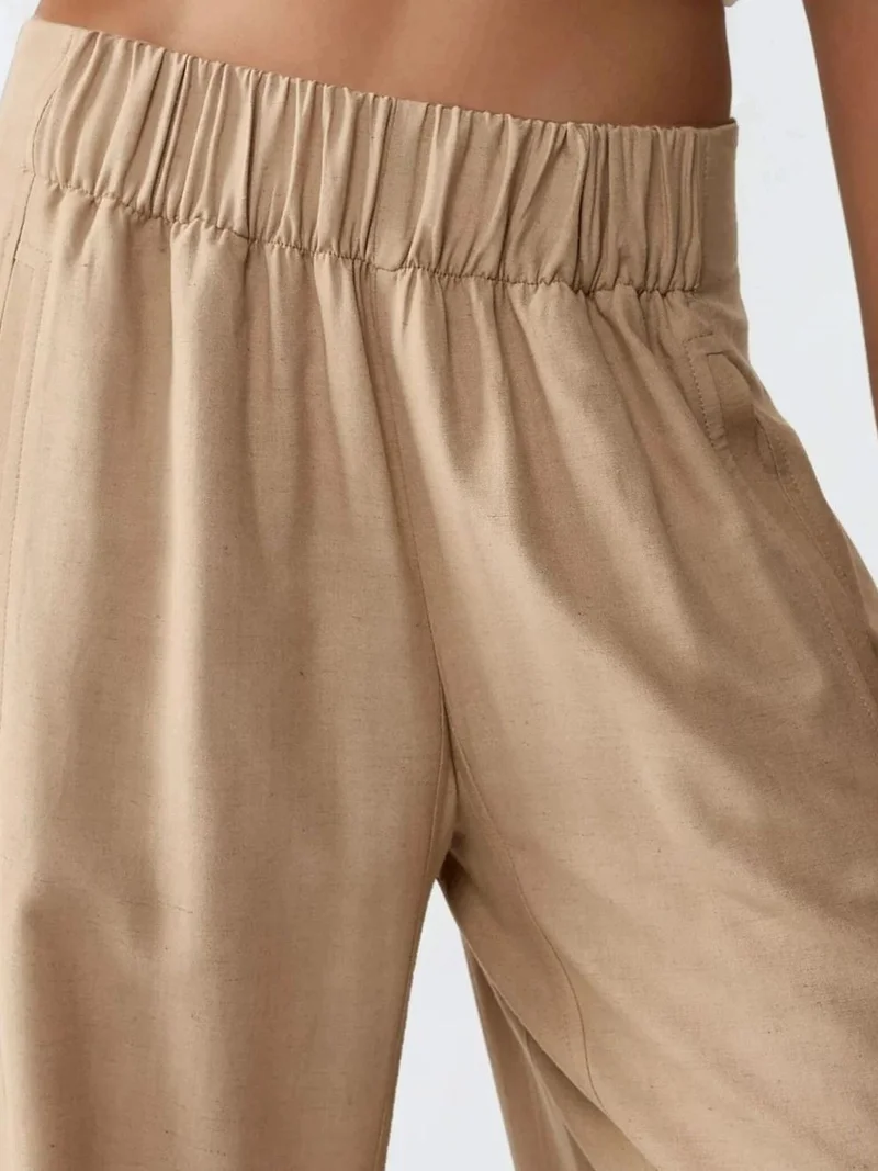 HICCUP Wide Leg Elastic Waist Pants
