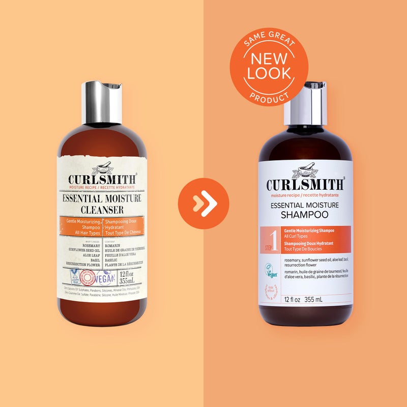 CURLSMITH - Essential Moisture Cleanser, Gentle Nourishing Shampoo for Wavy, Curly and Coily Hair, Vegan (88ml/2oz) Trial or Travel Size - Image 5
