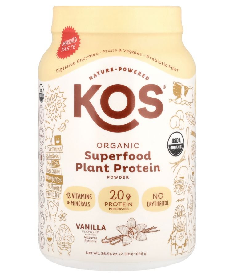 Organic Superfood Plant Protein Powder Vanilla 2.3 lbs (1036 g)