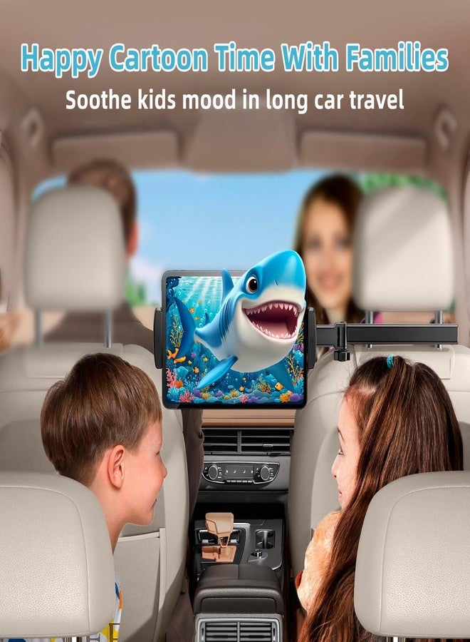 LMADFLY Car Headrest Tablet Holder for Back Seat | Adjustable 3-in-1 Extension Arm iPad Car Mount | Kids Travel Essentials for 4.7-11" Tablets iPad Pro/Air/Mini Samsung Galaxy Amazon Fire - Image 2