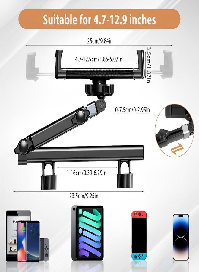 LMADFLY Car Headrest Tablet Holder for Back Seat | Adjustable 3-in-1 Extension Arm iPad Car Mount | Kids Travel Essentials for 4.7-11" Tablets iPad Pro/Air/Mini Samsung Galaxy Amazon Fire - Image 3