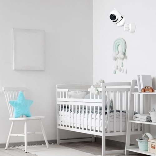 Derebir Adjustable Baby Monitor Wall Mount Compatible with Hellobaby, iFamily, OKAIDI, Blemil, ANMEATE, Nooie, for HelloBaby HB6550/HB6560/HB65/HB66/HB6339, 1/4 Thread Connection, Camera Not Included - Image 5