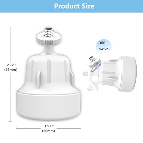 Derebir Adjustable Baby Monitor Wall Mount Compatible with Hellobaby, iFamily, OKAIDI, Blemil, ANMEATE, Nooie, for HelloBaby HB6550/HB6560/HB65/HB66/HB6339, 1/4 Thread Connection, Camera Not Included - Image 4