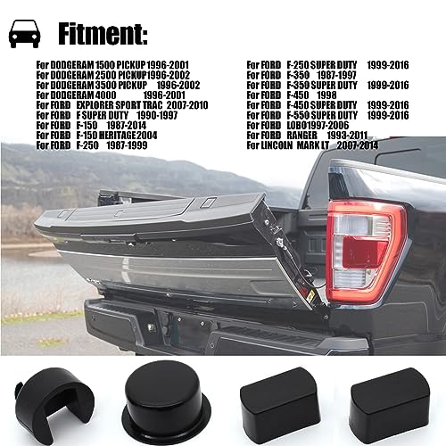 OEMASSIVE 38641 Tailgate Hinge Pivot Bushing Insert Kit,Ranger Door Bushing Kit for Dodge Ram 1500 2500 3500 Pickup 4000 1996-2001,Tailgate Hinge for Ford F150 F250 F350 F450 F550 2002-2006 Lobo Ranger Mark LT - Image 3