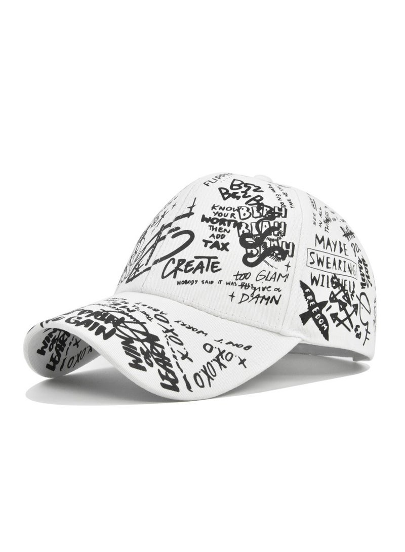 KUYING New Multicolor Painted Sun Cap Trend Fashion Duck Tongue Hat Baseball Hat - Image 1