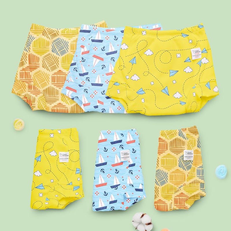 Superbottoms سروال داخلي مبطن - سروال داخلي شبه مقاوم للماء / سراويل تدريب على استخدام المرحاض (مستكشف، الحجم 3) - Image 2