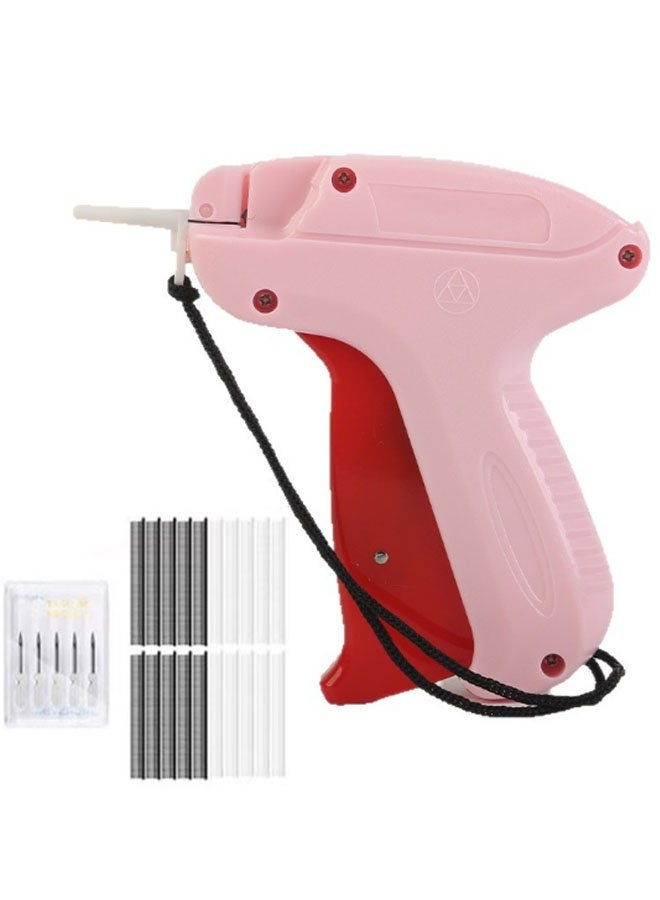 Ailily Fine Stitch Gun Stitchy Quick Clothing Fixer for Clothes,Micro Tagging Gun for Clothing with 5 Fine Needles & 1000 Pcs Fasteners,Mini Speedy Sticky Sewing Gun Hemming Tool (Pink) - Image 1