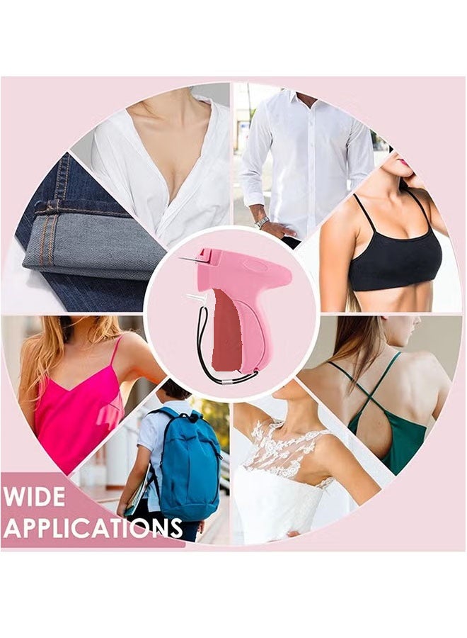 Ailily Fine Stitch Gun Stitchy Quick Clothing Fixer for Clothes,Micro Tagging Gun for Clothing with 5 Fine Needles & 1000 Pcs Fasteners,Mini Speedy Sticky Sewing Gun Hemming Tool (Pink) - Image 3