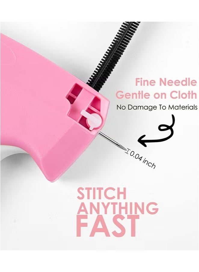 Ailily Fine Stitch Gun Stitchy Quick Clothing Fixer for Clothes,Micro Tagging Gun for Clothing with 5 Fine Needles & 1000 Pcs Fasteners,Mini Speedy Sticky Sewing Gun Hemming Tool (Pink) - Image 4
