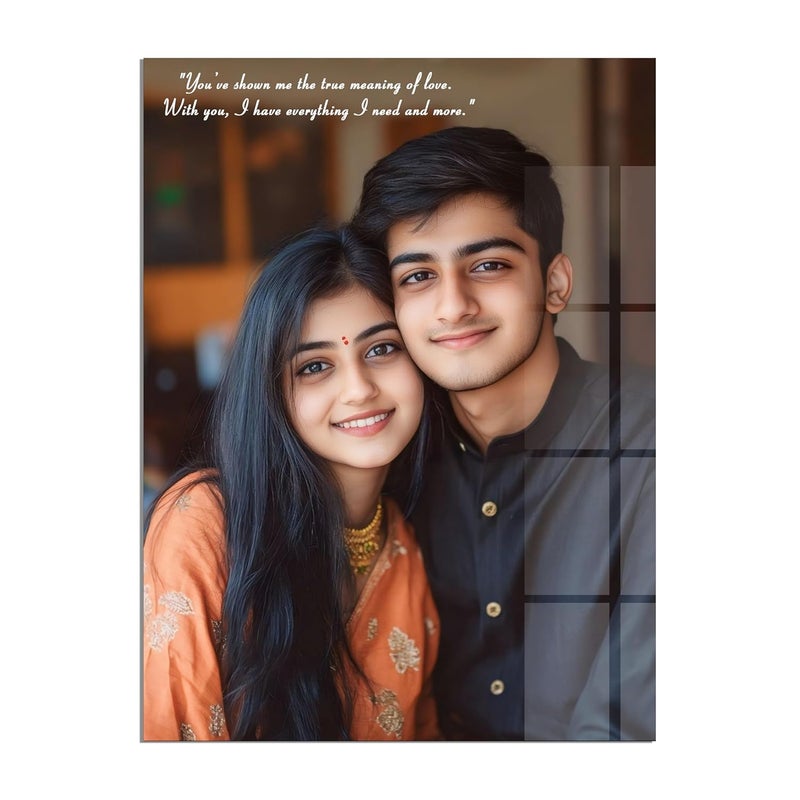 ARKID - Customized Acrylic Photo Frame for Wall (Size: 12x8 inch 5mm) Personalized Clear Acrylic Wall Mount Frameless Picture Photo | Photo Frame for Birthday, Special Moment, Family - Image 1