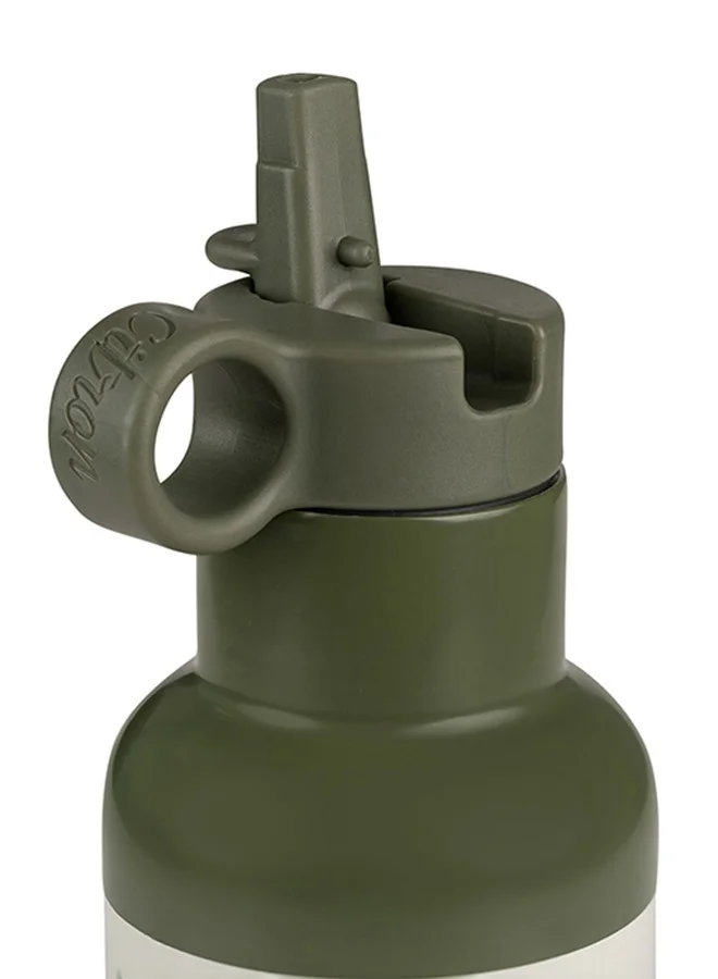 Citron Kids Water Bottle350 Ml , Vacuum Insulated Stainless Steelleak Proof, Eco - Friendly, Perfect For School And Traveldino - Green