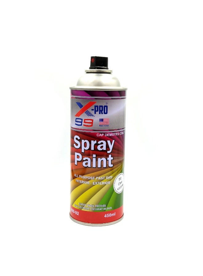 Xpro Professional Grade X-PRO 99 Spray Paint in Clear Lacquer Finish (X99-02) - 450ml All-Purpose, Fast-Dry Coating for Furniture and Other Surfaces - Image 3