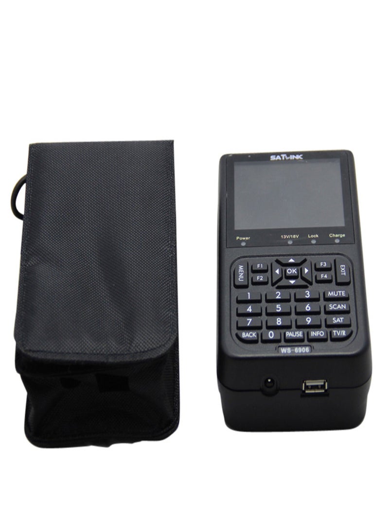 جهاز كشف إشارة القمر الصناعي الرقمي بشاشة LCD 3.5 بوصة SATLINK WS6906 - Image 2