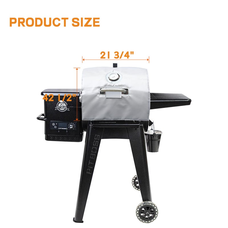FlameDuty Insulation Blanket for Pit Boss Lexington/Sportsman/Navigator 550/540/500 Wood Pellet Smoker Grill,PB500NX PB500SP PB550G Insulation Blanket Grill Accessory for Winter Smoking,Silver - Image 2