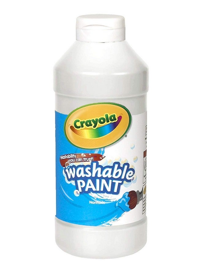 Crayola Washable Paint, White, 16 oz. - Image 1