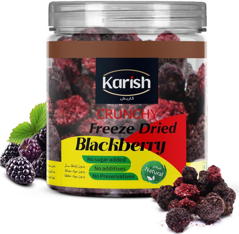 Karish Crunchy Bites Freeze Dried Blackberry | Dried Fruit | No Added Sugar, Great healthy Snack - Image 2