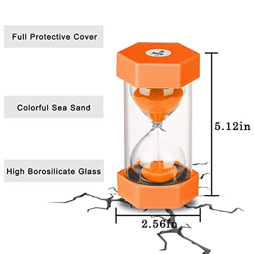 SANDTIMER 6 Pcs Colorful Hourglass Sandglass Timer Sand Timer Sand Clock Timer 1/3/5/10/20/30 Minutes Visual Hourglass Set for Games Classroom Kids Office Kitchen Decor - Image 4