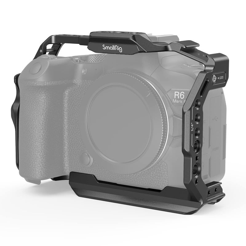 SmallRig R6 Mark II Camera Cage for Canon, Formfitting Video Making Camera Rig for Canon R6 Mark II, Built-in Dual NATO Rails, Quick Release Plate for Arca, Horizontal and Vertical Shooting - Image 1