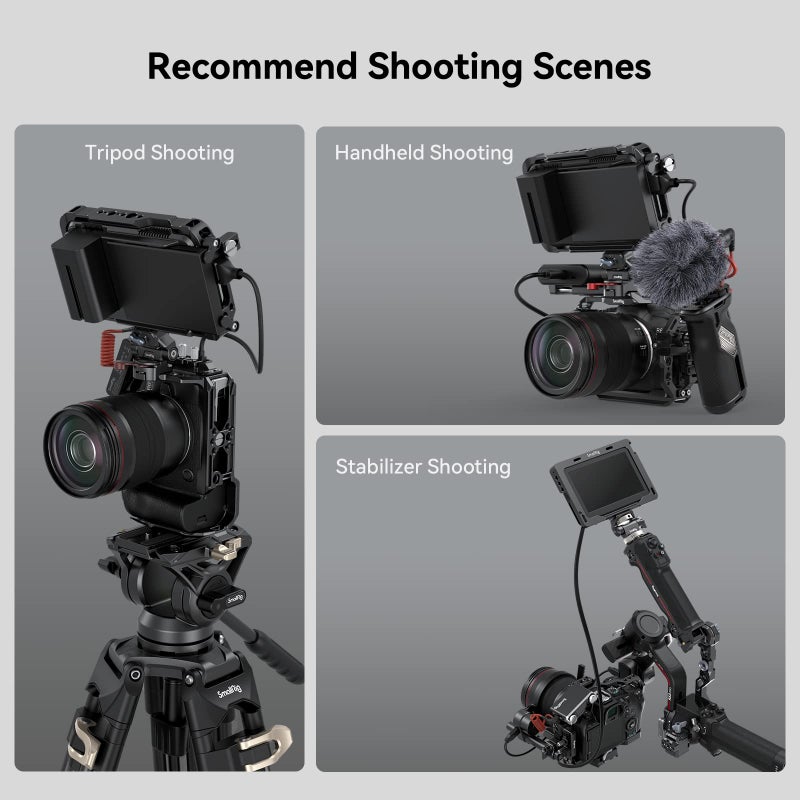 SmallRig R6 Mark II Camera Cage for Canon, Formfitting Video Making Camera Rig for Canon R6 Mark II, Built-in Dual NATO Rails, Quick Release Plate for Arca, Horizontal and Vertical Shooting - Image 5