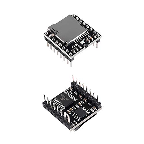 UMLIFE 3PCS Mini MP3 Player Audio Module MP3 Voice Decode Board TF Card U Disk IO/Serial Port/AD Board DFPlayer Audio Voice Music Module for Arduino - Image 2