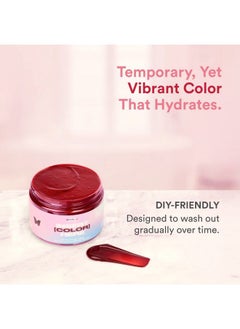 INH Semi Permanent Hair Color Ruby Red Color Depositing Conditioner Temporary Hair Dye Tint Conditioning Hair Mask Safe Red Hair Dye 6Oz  - Image 4