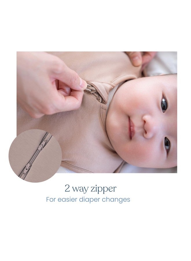 HALO SleepSack SuperSoft Swaddle, Cozy Bamboo Viscose, 3-Way Adjustable Swaddle, 2 Way Zipper, 2 TOG, 0-3 Months, Newborn (Pack of 1), Calm Sage - Image 4