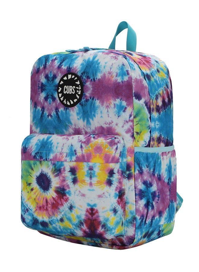CUBS Tie Dyed Waterproof Kids 28L Backpack with zip closure Ideal for 6-12 years age group, Compatible with 15" Laptop - Image 2