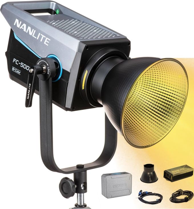 NANLITE Fc-500B Bi-Color Led Video Light 2700K6500K, 520W High Output, Cri 96+ Tlci 98+, Dimmable Studio Light For Photography & Video Shooting - Image 1