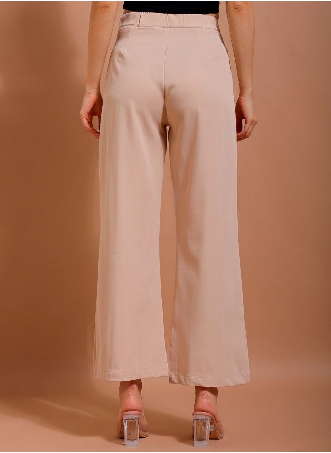 Freehand Women Flared Solid Mid-Rise Pants  - Image 2