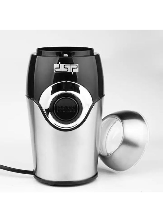 DSP Powerful 200W Stainless Steel Coffee Grinder – DSP KA3001 with Safety Lock - Image 3