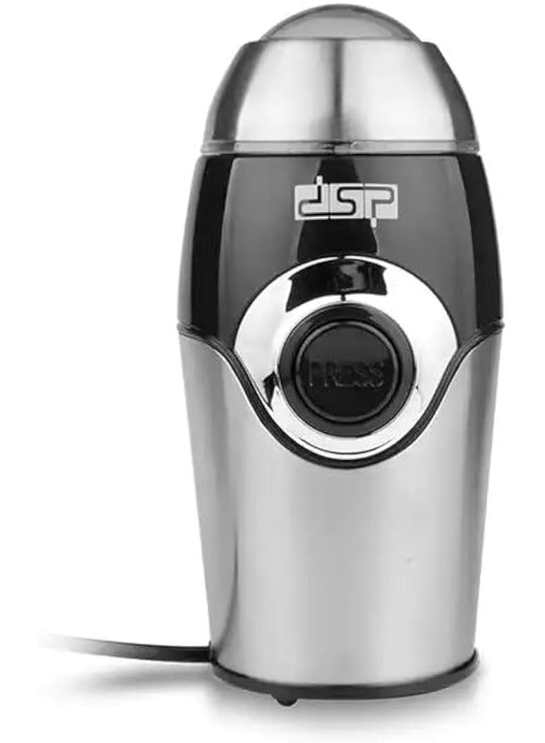 DSP Powerful 200W Stainless Steel Coffee Grinder – DSP KA3001 with Safety Lock - Image 1