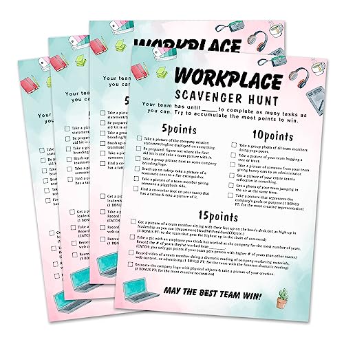 QOFO Work Party Photo Scavenger HuntOffice Party Game Ice Breaker ChallengeWorkplace Scavenger HuntTeam Building Games for Work AdultsCoWorker Group Ice Breaker GameFactory Team Building GameQ5 - Image 1