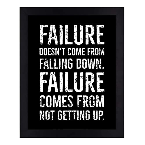 Interio Crafts Motivational Wall Frames - Inspirational Quotes Poster For Office And Home Room Decor (Frame Size :13"X10" Inches,Black) - Image 1