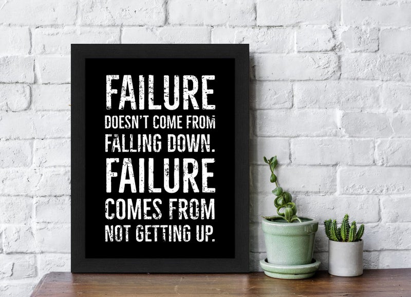 Interio Crafts Motivational Wall Frames - Inspirational Quotes Poster For Office And Home Room Decor (Frame Size :13"X10" Inches,Black) - Image 2