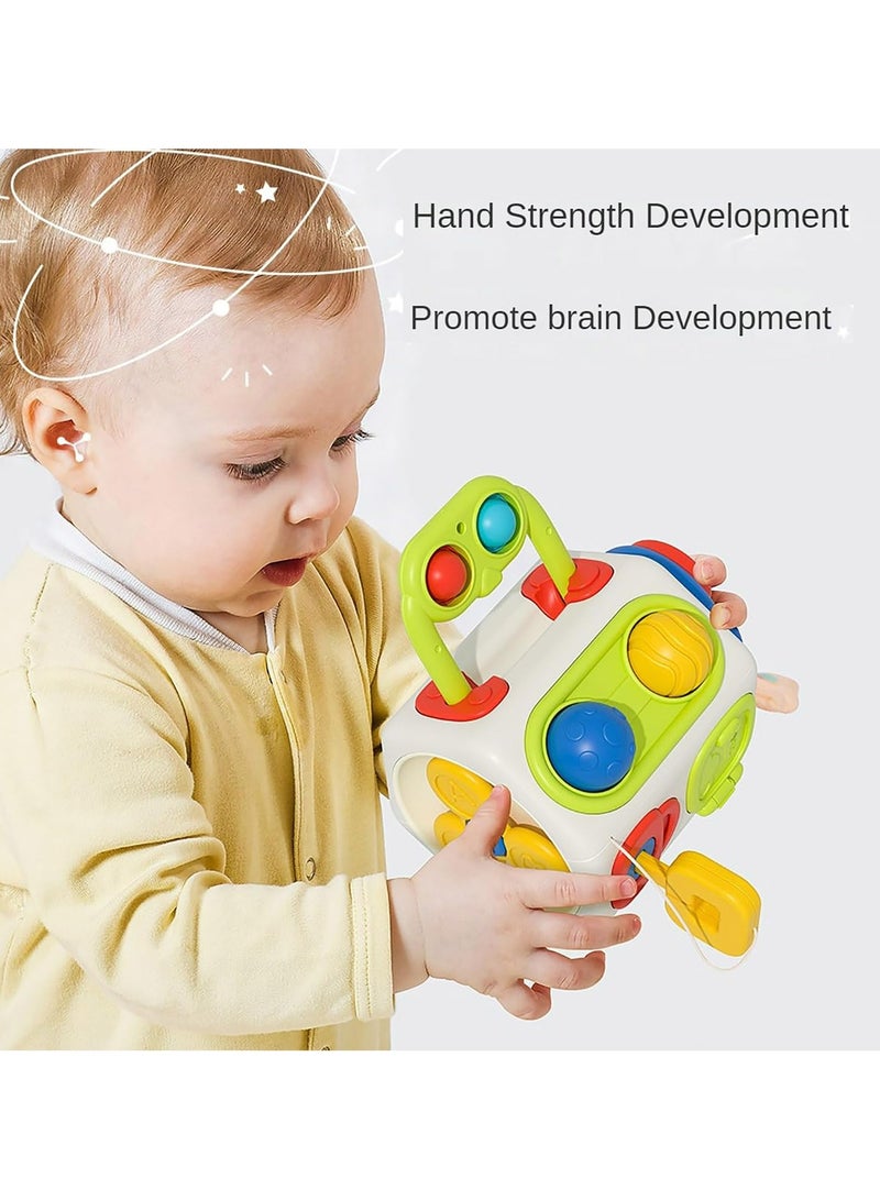 CMGTYYD Busy Cube for Toddlers 1-3, 9 in 1 Busy Board Montessori Toys, Travel Toy and Fidget Busy Board, Baby Gifts for 18 Months - Image 5