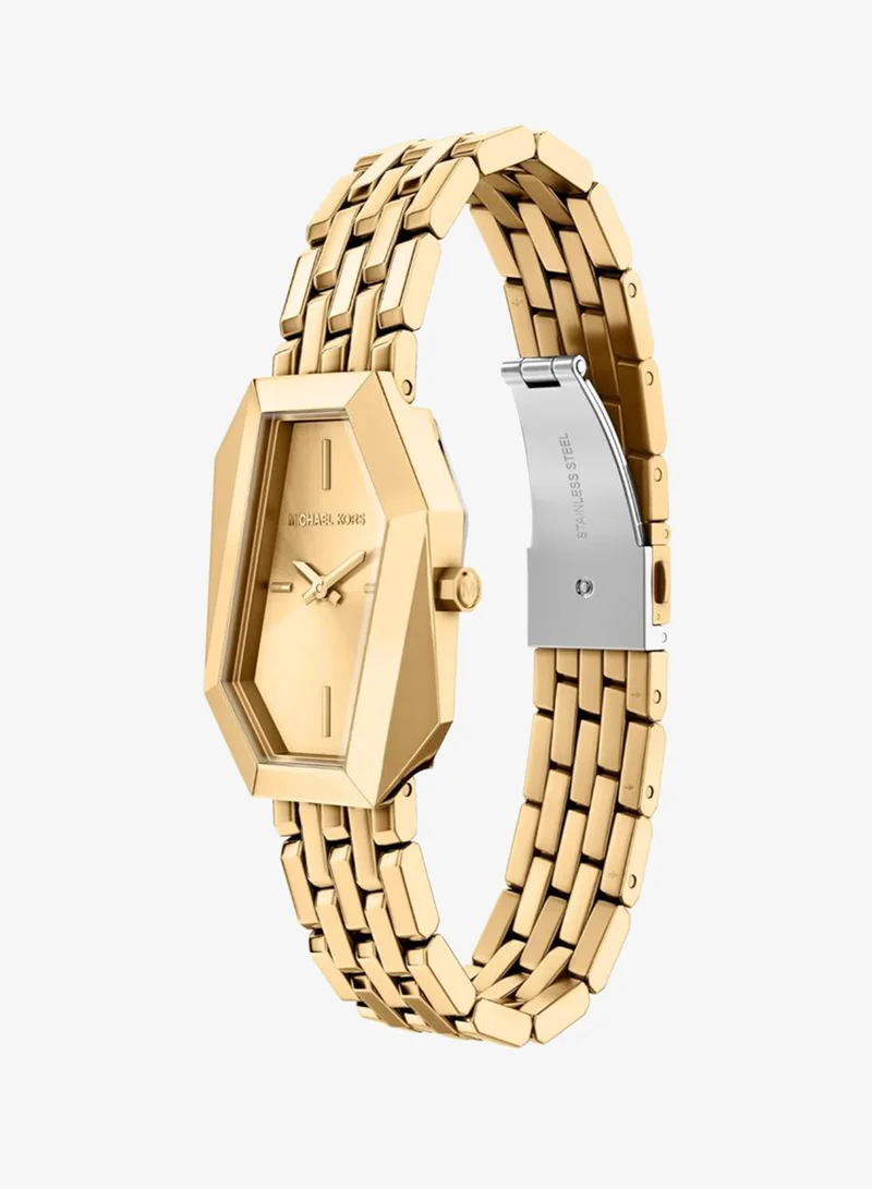 Michael Kors  MK7590 Analog Watch with Gold Plated Metal Bracelet for Women | Best Price UAE