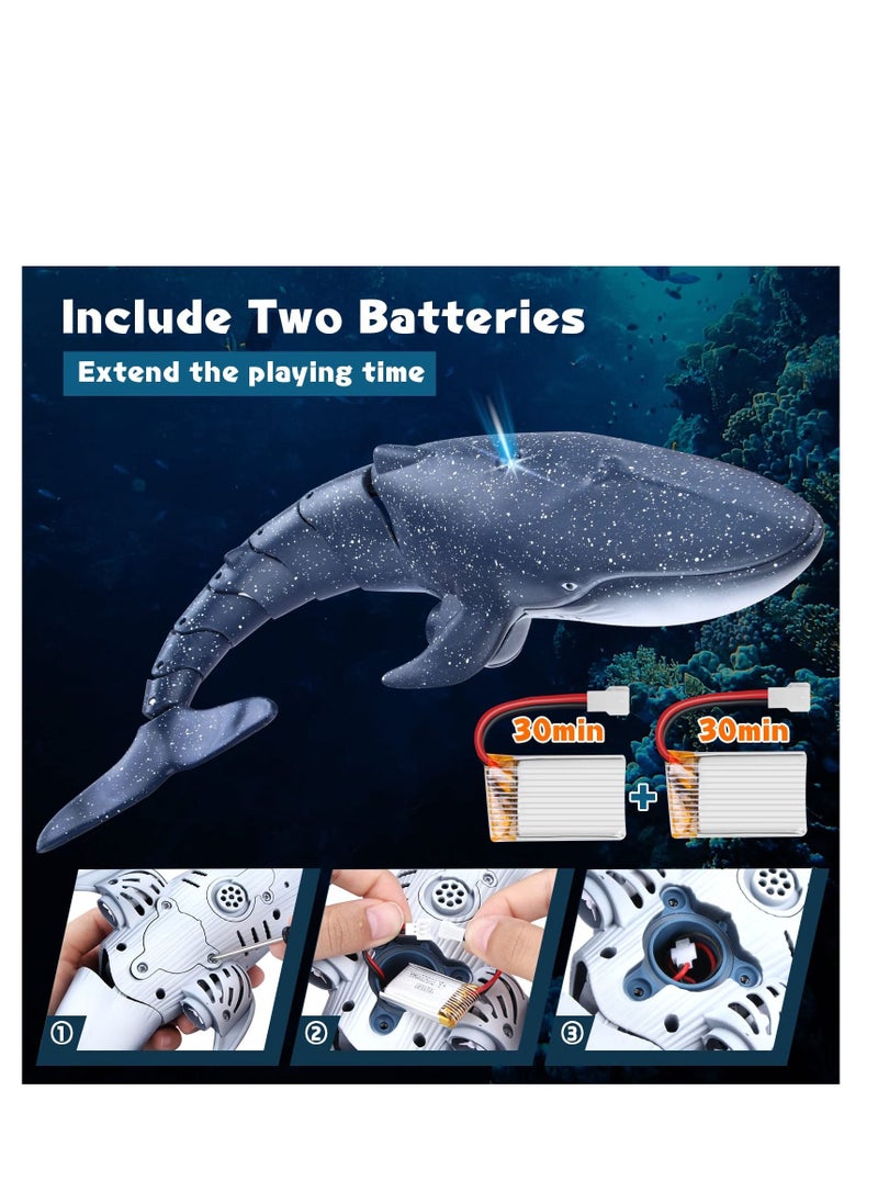 Excefore - New Upgraded Remote Control Shark Pool Toys, Outdoor RC Boat Water Toys, Swimming Pool Shark Spray Water Toys, for Kids Age 8-12, 6+ Year Old Boys & Girls (2 x Batteries) - Image 1