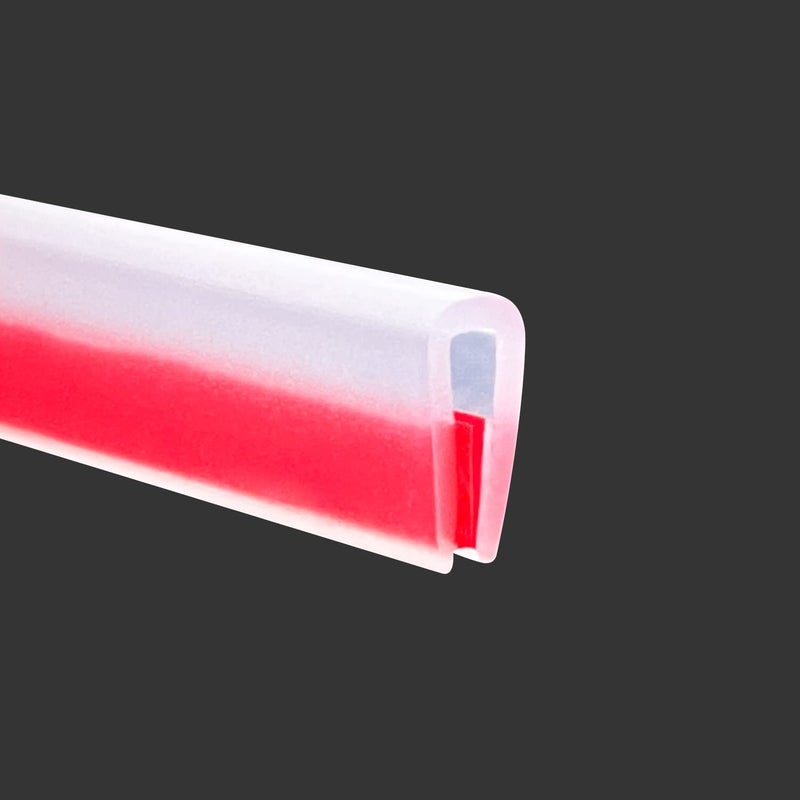 Clear Rubber Edge Trim SelfAdhesive Transparent Edge Protector for Sheet Metal Parts Car Doors Flexible Silicone Rubber Material Size 11615mm Fit 03322mm U Channel Edge Guard 10Ft