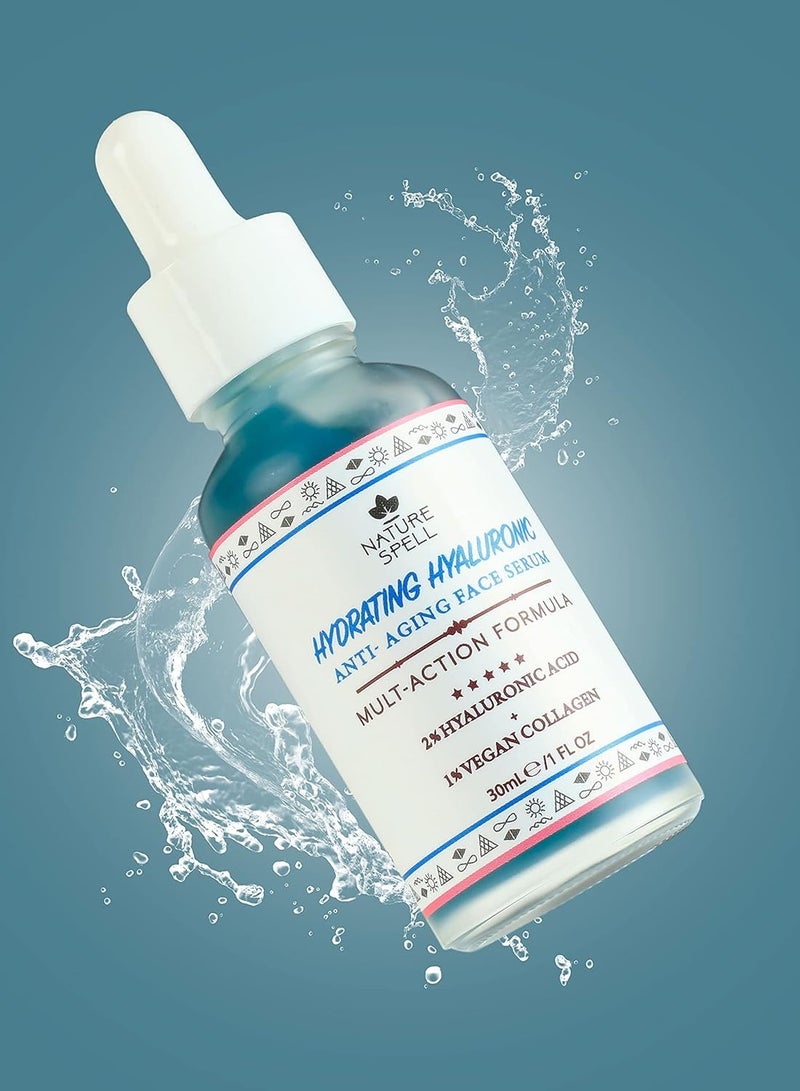 نايتشر سبيل سيروم ترطيب مكثف للوجه بحمض الهيالورونيك من Nature Spell – تركيبة متعددة الفعالية – 30 مل - Image 5