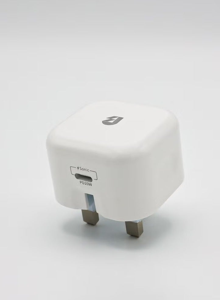 SONIC JEEM AE-Sonic Gym 20W Fast Charging Wall Charger with Smart PD TYPE-C Port - Image 1