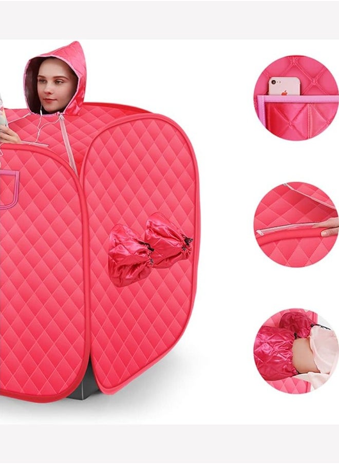 Arabest Two Person Sauna,Saunas Box,Portable Folding Steam Home,Personal Tent Spa Room,Sauna Generator Cabin Box with Steamer for Household Weight Loss  - Image 3