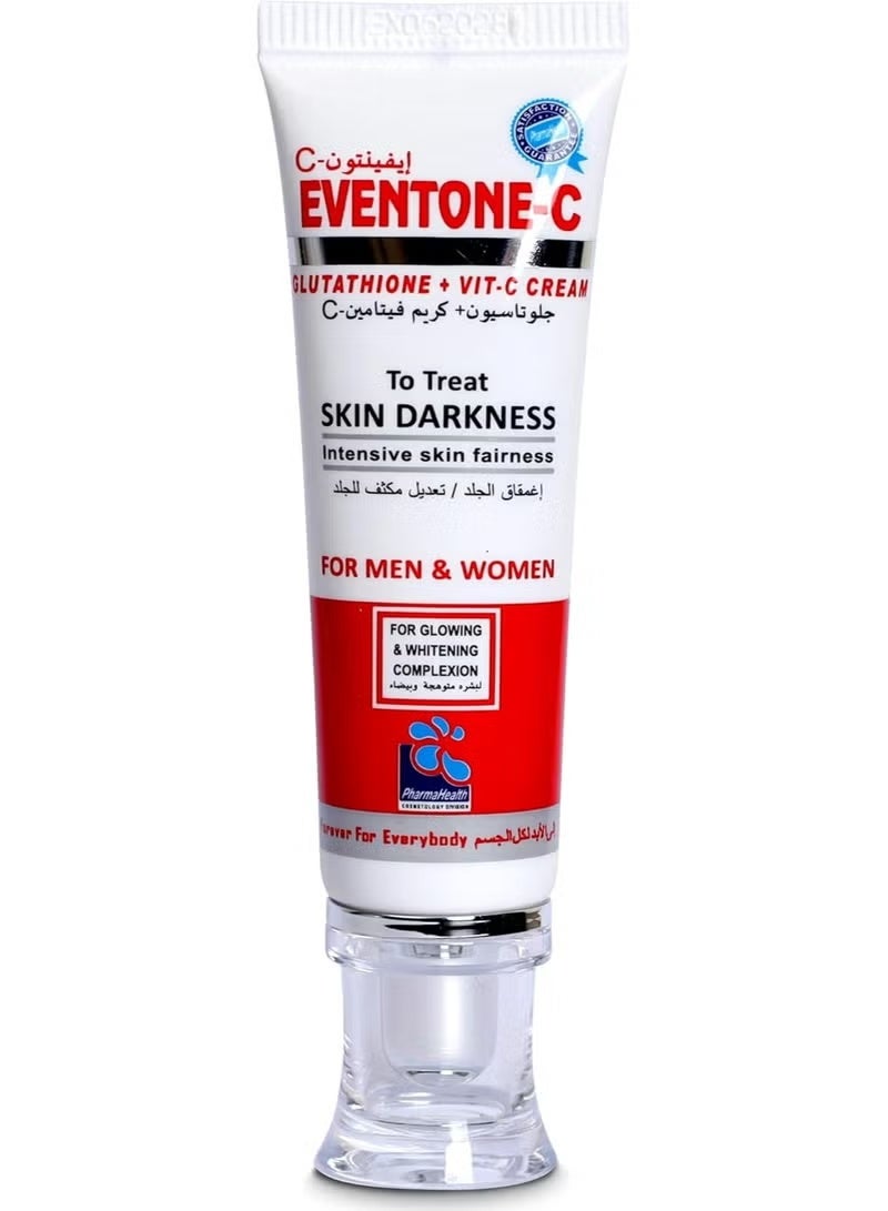 PharmaHealth Eventone-C L-Glutathione + Vitamin C Skin Darkness Treatment Cream For Men and Women 30g - Image 1